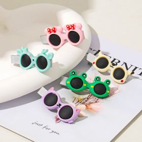 Glasses Hair Accessory, Broken Hairpins, Cartoon Duckbill Clips (Option: 2pieces at random)