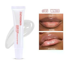 1pcs Soft Tube Mirror Lip Gloss Lip Oil Nude Brown Plumping Lip Gloss Moisturising Transparent Lipgloss Beauty Cosmetics Makeup (Color: 5)