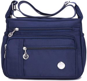 MINTEGRA Women Shoulder Handbag Roomy Multiple Pockets Bag Ladies Crossbody Purse Fashion Tote Top Handle Satchel (Color: Blue-s)