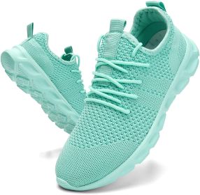 2022 Summer men's casual shoes light sneaker white large size outdoor breathable mesh fashion sports black running tennis shoes (Shoe Size: 41, Color: Green)