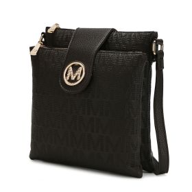 MKF Collection Marietta M Signature Womens Handbag Crossbody Bag by Mia K (Color: Chocolate, Material: Polycarbonate)