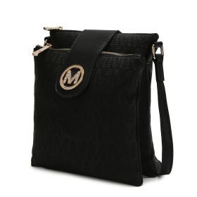 MKF Collection Marietta M Signature Womens Handbag Crossbody Bag by Mia K (Color: Black, Material: Polycarbonate)