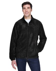 Men's 8 oz. Full-Zip Fleece - BLACK - 5XL (Color: Black, size: L)