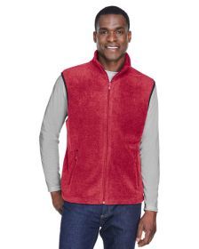Adult 8 oz. Fleece Vest - SAFETY ORANGE - S (Color: Red, size: 3XL)