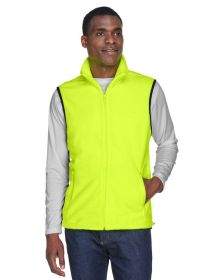 Adult 8 oz. Fleece Vest - SAFETY ORANGE - S (Color: SAFETY YELLOW, size: S)