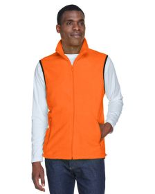 Adult 8 oz. Fleece Vest - SAFETY ORANGE - S (Color: SAFETY ORANGE, size: 3XL)