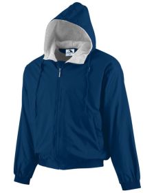Augusta Sportswear 3280 Hooded Taffeta Jacket (Color: NAVY, size: 4XL)