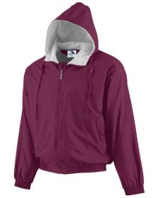 Augusta Sportswear 3280 Hooded Taffeta Jacket (Color: MAROON, size: M)