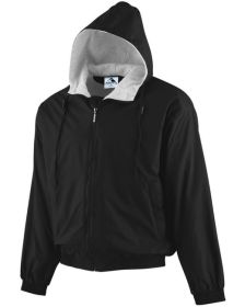 Augusta Sportswear 3280 Hooded Taffeta Jacket (Color: Black, size: S)