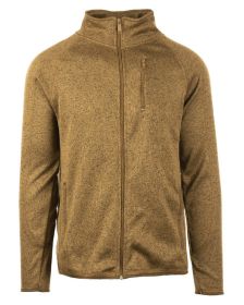 Burnside B3901 Men's Sweater Knit Jacket (Color: COYOTE, size: 2XL)