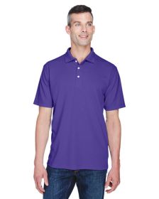 UltraClub 8445 Men's Cool & Dry Stain-Release Performance Polo (Color: Purple, size: XL)