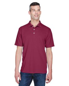 UltraClub 8445 Men's Cool & Dry Stain-Release Performance Polo (Color: MAROON, size: M)
