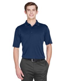 UltraClub 8610 Men's Cool & Dry 8-Star Elite Performance Interlock Polo (Color: NAVY, size: M)